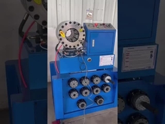 A máquina de friso P38 da mangueira de aço inoxidável da tubulação trançou a precisão alta do frisador da mangueira