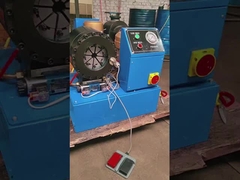 A máquina de friso P38 da mangueira de aço inoxidável da tubulação trançou a precisão alta do frisador da mangueira