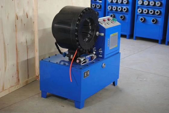 Hidráulica 4 polegadas 4-102 mm 4 camadas mangueira Grande tamanho Máquina de enrolar mangueira trenzada industrial 4 kw Estrutura compacta