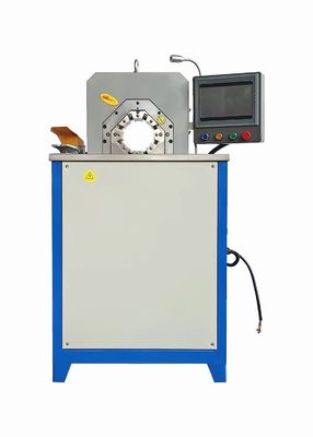 PLC da espiral hidráulica da máquina de pressão da tubulação de mangueira de 2 polegadas linha hidráulica cabeça da abertura larga da imprensa