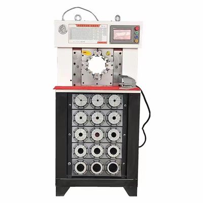 Máquina de friso da mangueira de 1500 toneladas da C.A. força grande da grande abertura do controle do PLC de 3 polegadas