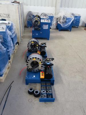 máquina de friso hidráulica da tubulação de mangueira do frisador 51mm da mangueira do móbil de 12v 24v com 10 grupos do dado
