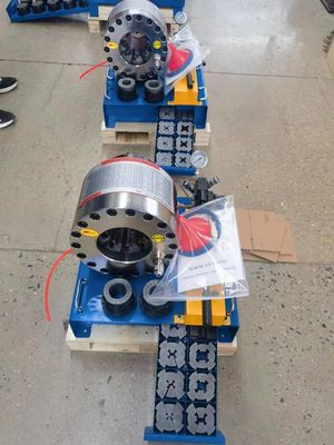o botão de friso da máquina da tubulação 10pcs/H diesel opera o frisador portátil 600t FY-51CSD da mangueira