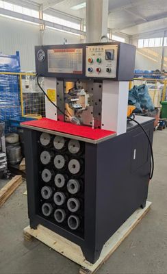 Grupos estampando hidráulicos principais finos de friso CBK-120 da máquina 15 da máquina da mangueira da C.A. do PLC