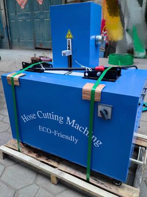 Máquina de corte e esguichamento de mangueiras de 2 polegadas 220V com sistema de controle de botões