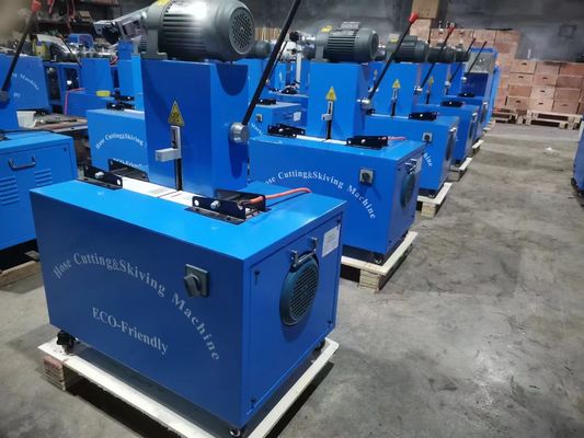 Bom preço. Máquina de corte de mangueira elétrica com comando de botão para cortes suaves e precisos on-line