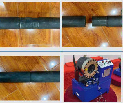 Cabeça do dispositivo girada 360° 1-90mm Crimpe Range Máquina de Crimpe de tubos de aço hidráulico com 260Kg e tamanho 950*750*1050 mm