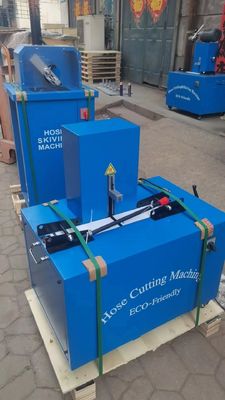 Bom preço. Máquina de corte de mangueira de borracha elétrica e máquina de esquiar com 4 camadas e controle de botão avançado 2 polegadas 6-51mm azul on-line