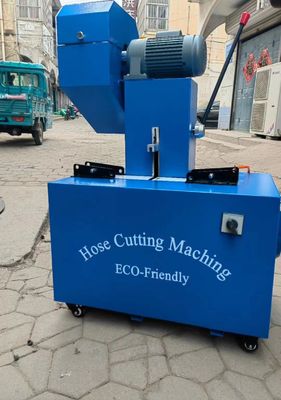 Máquina de corte de mangueira de borracha elétrica Máquina de esquiar com 4 camadas e controle avançado de botões 2 polegadas 6-51mm Cor azul