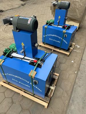 Máquina de corte de mangueira de borracha livre de poeira e máquina de esquiar com 4 camadas e controle de botão avançado 2 polegadas 6-51mm azul