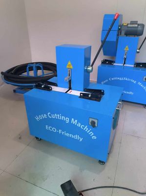Máquina de corte de mangueira de borracha sem poeira sem esquiar com 4 camadas e controle de botão avançado 2 polegadas 6-51mm azul