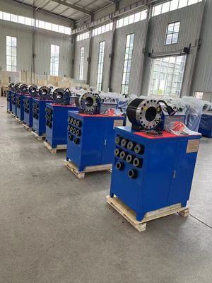 Bom preço. 2 polegadas de altura modelo azul cor 10 dies hidráulica mangueira máquina de enxaguar com 600T força de enxaguar on-line