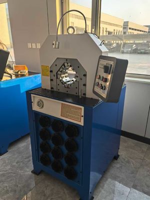 2 pulgadas botão de controle sistema 300 peças / hora Com mudança rápida moldes Ferramentas Hidráulica mangue Pressing Machine Hidráulica Prensa de ajuste Largo cotovelo