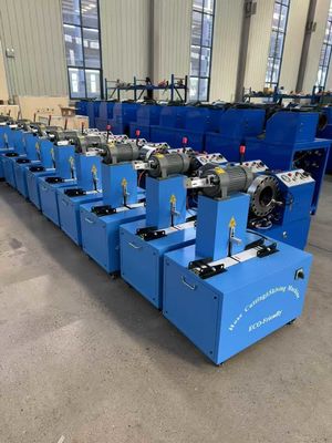 Cor Azul 2 Funções Elétrico 2 polegadas 6 camadas Máquina de corte de mangueira e esquiva com lâmina