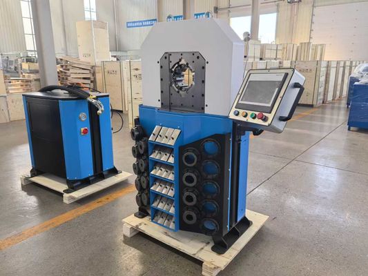 Serviço OEM Máquina de Crimping de mangueira de precisão de 0,01 mm de 4 polegadas Grande Capacidade de Crimping Range Ferramenta de Crimping Elétrica Hidráulica