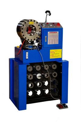 Máquina de Crimpagem de Mangueira de Tubo de Aço Inoxidável P38 Crimpador de Mangueira Trançada Alta Precisão 1.5 e 2 Polegadas Com Rack e Ferramentas de Moldes de Troca Rápida / Prensador de Mangueira Hidráulica