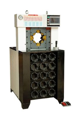 Bom preço. Super espessura 3 polegadas com 15 dies 6-76mm Cor preta máquina de corte de mangueira AC com ferramentas de mudança rápida de molde reter força de corte mais rápida 650T mangueira hidráulica on-line