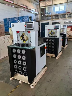 Máquina de Crimpagem de Mangueira AC de 3 Polegadas 6-76mm Com 15 Matrizes, Alta Pressão, Super Espessura, Cor Preta, Processo de Crimpagem, Crimpador/Prensador de Mangueira Com Força de Crimpagem Mais Rápida e Resistente de 1500T