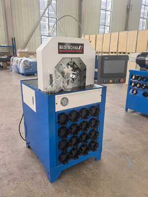 Bom preço. Máquina de Crimping de mangueira hidráulica de 3 polegadas com 300pcs/h Eficiência de trabalho 4KW Potência do motor e 1000T força de crimping on-line
