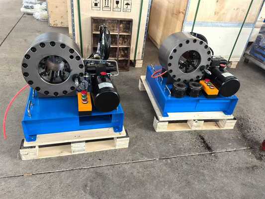 Bom preço. Máquina portátil de corte de mangueira hidráulica de 12v/24v com potência de motor de 3,6 kW 10 conjuntos de matrizes e precisão de 0,01 mm para uso no carregamento de carros on-line