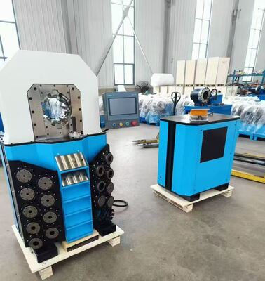Serviço OEM Máquina de Crimping de mangueira hidráulica de precisão de 0,01 mm com 6-102 mm de alcance de crimping e 16 dies