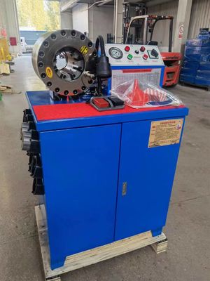 Bom preço. Tubulação hidráulica de alta pressão de friso da máquina da mangueira vertical de 2 polegadas que estampa 51mm on-line