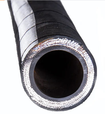 Bom preço. 3 fio flexível da mangueira de borracha hidráulica de uma espiral de 8 polegadas trançaram o grande calibre da mangueira de borracha on-line