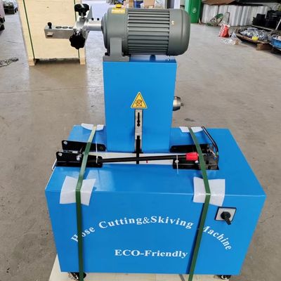 Bom preço. corte automático da mangueira de 350mm*2.8mm e máquina raspando com o motor de 2850 RPM on-line
