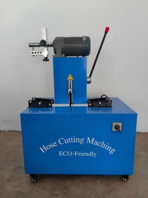Máquina de corte de mangueira de borracha elétrica de 128 kg com energia elétrica