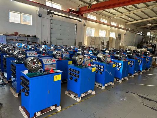 Bom preço. 2 polegadas 6-51mm Máquina de Crimping de mangueira de borracha elétrica 600T Força de Crimping com tamanho é 860 * 640 * 1300 mm com 10 conjuntos de dies on-line