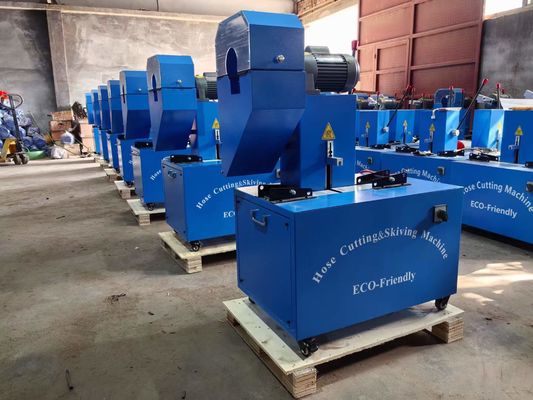 Bom preço. Eletrônico 1/4 polegada-2 polegada tamanho é 850 * 600 * 1200mm Fabricação Máquina de corte de mangueira de borracha com motor de corte 2850 RPM on-line
