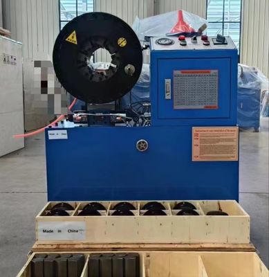 Bom preço. Eficiência de trabalho 800T Máquina hidráulica de trituração de mangueiras 380V on-line