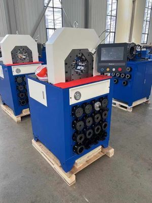 Bom preço. Sistema de Controle de PLC 5.5kw Eficiência de Trabalho 300 peças/H Com Mudança Rápida de Moldes Ferramentas Máquina de Pressão de Mangueira Hidráulica 7.5kw Eficiência de Trabalho 800 peças/H Máquina de Crimping de Mangueira Hidráulica Largo Cotovelo on-line