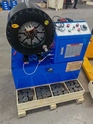 4 polegadas 16 Dies Máquina de Crimping de mangueira / Máquina de Crimping de mangueira de borracha hidráulica Tamanho 850 * 530 * 980 mm