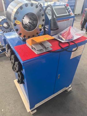 Bom preço. Sistema de controlo PLC Modelo de 2 polegadas de altura Cor azul 10 Dies Máquina hidráulica de enrolamento de mangueira com força de enrolamento de 600T on-line