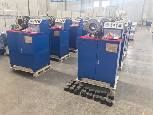 2′′ Modelo Elétrico Alto Modelo Básico Sistema de Botões 10 Dies Grande Potência Máquina Portátil de Crimping de Mangueira Hidráulica Excavadora Ferramenta de Prensa de Mangueira