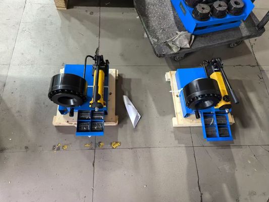 6-25mm 1 polegada 0KW Máquina de Crimping de mangueira manual / Crimper de mangueira com 7 dies Cor azul para industrial