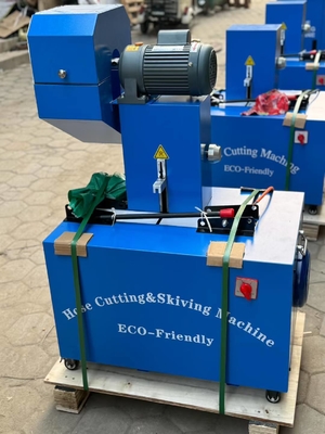 Bom preço. 2 polegadas 4 camada 220V Máquina de corte de mangueira e skiving com controle de botão on-line