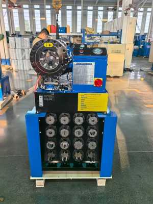 P38 Máquina de enxaguamento de mangueira hidráulica 6-38mm 300T Force 8 Die Sets