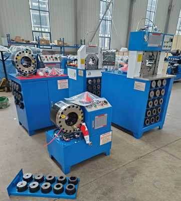 DX68 Crimper de mangueira hidráulica com bomba de óleo de 315 bar Pressão 220v/240v/380v/415v Opções de tensão e 10 dies