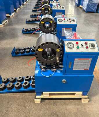 Bom preço. Máquina de Crimpagem de Mangueiras Hidráulicas DX68 com Faixa de Crimpagem de 6-51mm, Opções de Tensão 220v/240v/380v/415v e Eficiência de 200 Peças Por Hora on-line