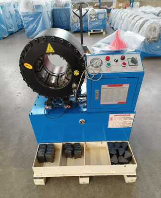Bom preço. Máquina de Crimping de mangueira elétrica hidráulica de 3 polegadas com força de crimping de 800T, alcance de 6-76mm e capacidade de 200pcs / h on-line