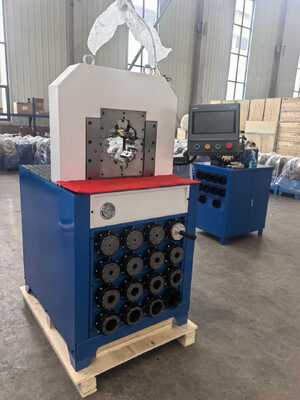 Bom preço. Máquina de crimpagem de mangueira eletro-hidráulica de 3 polegadas com sistema de controle PLC de precisão de 0,01 mm e faixa de crimpagem de 6-76 mm on-line