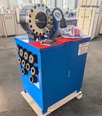 Bom preço. Máquina de Crimpagem de Mangueira de Borracha com Força de Crimpagem de 600T, Faixa de 6-51mm e 10 Matrizes Intercambiáveis para Crimpador de Mangueira Hidráulica on-line
