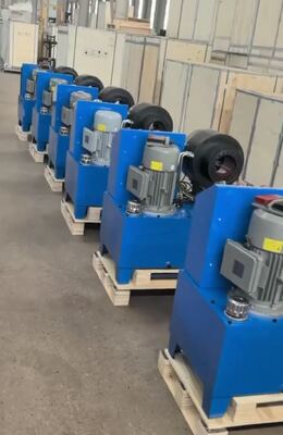 Dx68 cor azul 220v/380v 2 tamanhos crimpador de mangueira hidráulica com faixa de friso de 6-51mm 10 matrizes e 200 peças por hora de eficiência