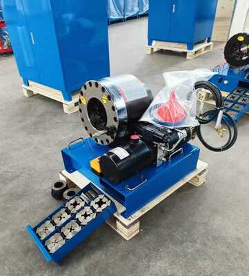 Bom preço. Máquina de crimpagem de mangueira hidráulica 12V/24V com força de crimpagem de 600T e alcance de 6-51mm para carregamento de carros on-line