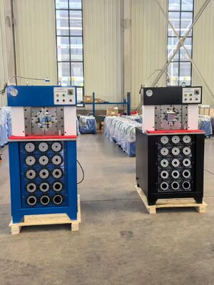 Bom preço. Máquina de Crimping de mangueira hidráulica de 3 polegadas com alcance de crimping de 6-76 mm, abertura máxima de 165 mm e 15 dies on-line