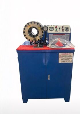 Bom preço. Máquina de friso de mangueira de borracha 600t, modelo superior, cor azul, tensão 220v/380v, faixa de 6-51mm e 10 matrizes intercambiáveis on-line