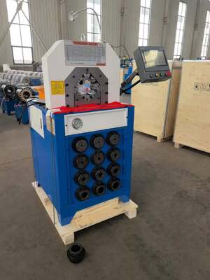 Bom preço. Máquina de crimpagem de mangueira hidráulica de 3 polegadas com força de 2800KN, faixa de 6-76mm e controle PLC on-line