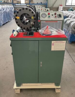 Bom preço. 2 polegadas 600T Máquina de Crimping de mangueira de borracha Modelo superior Cor verde 220V / 240V / 380V / 415V Sistema de controle de botão de tensão com 6-51mm de alcance e 10 dies intercambiáveis on-line